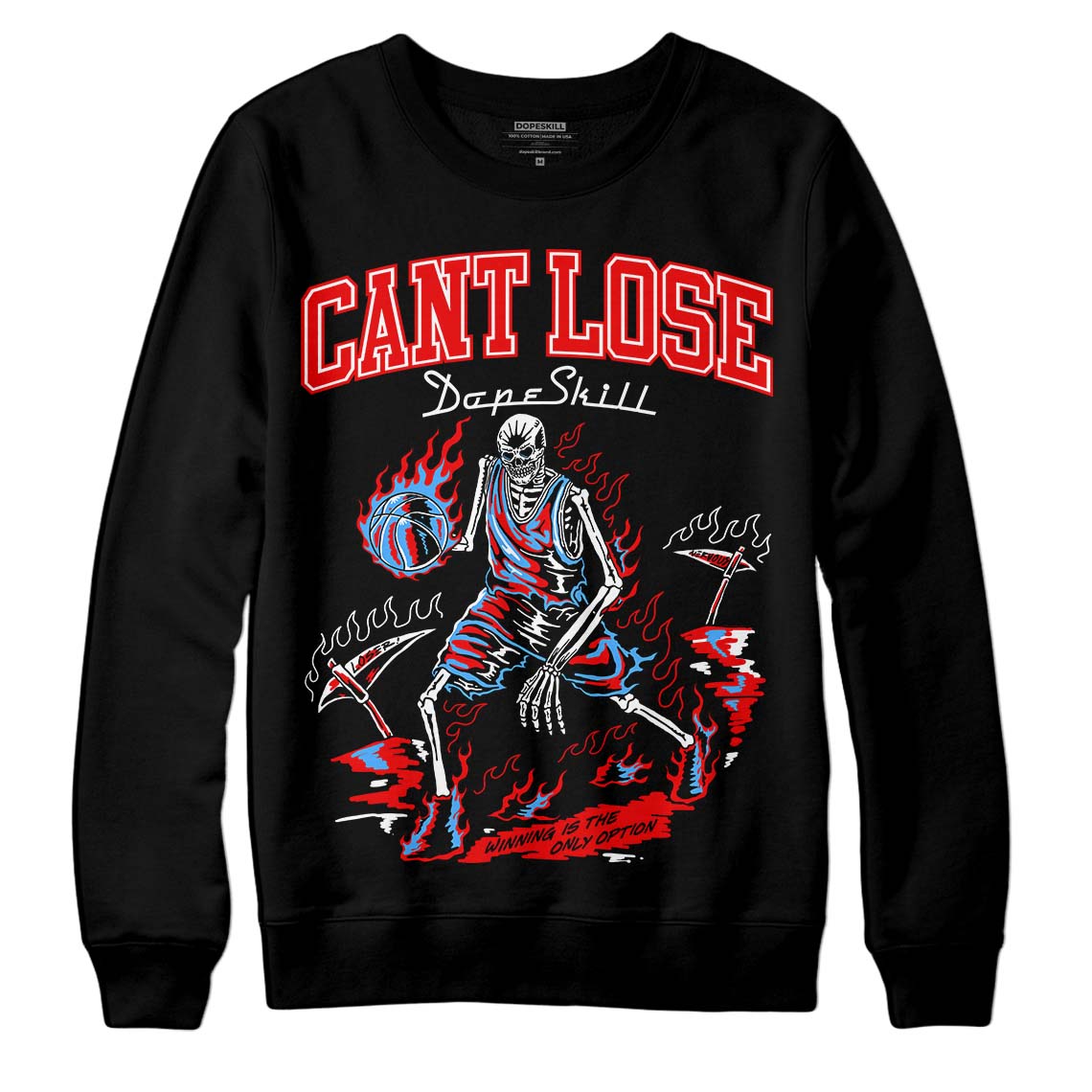 Cherry 11s DopeSkill Sweatshirt Cant Lose Graphic