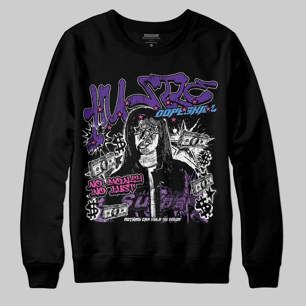 PURPLE Collection DopeSkill Sweatshirt No Money No Lust Graphic