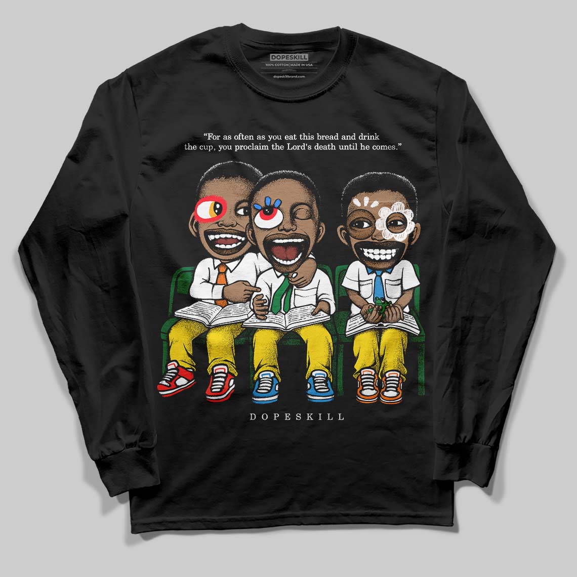 Dunk Reverse Brazil DopeSkill Long Sleeve T-Shirt First Sunday Graphic