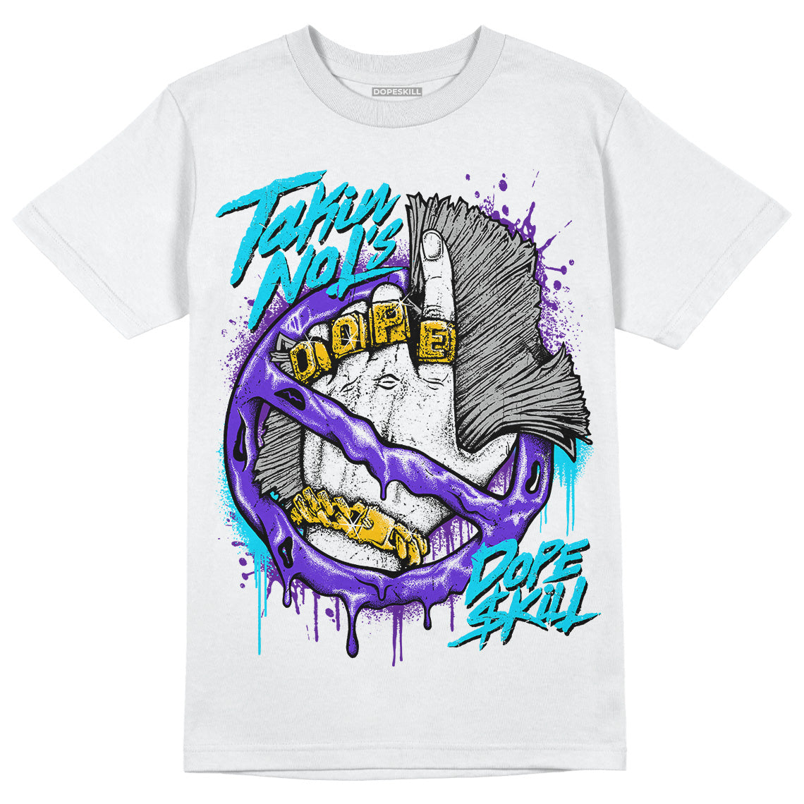 Aqua 6s DopeSkill T-Shirt Takin No L's Graphic