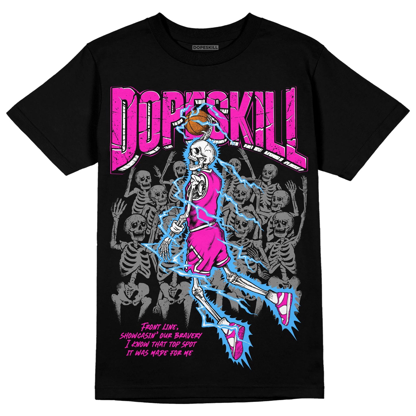 Dunk Low Active Fuchsia DopeSkill T-Shirt Thunder Dunk Graphic