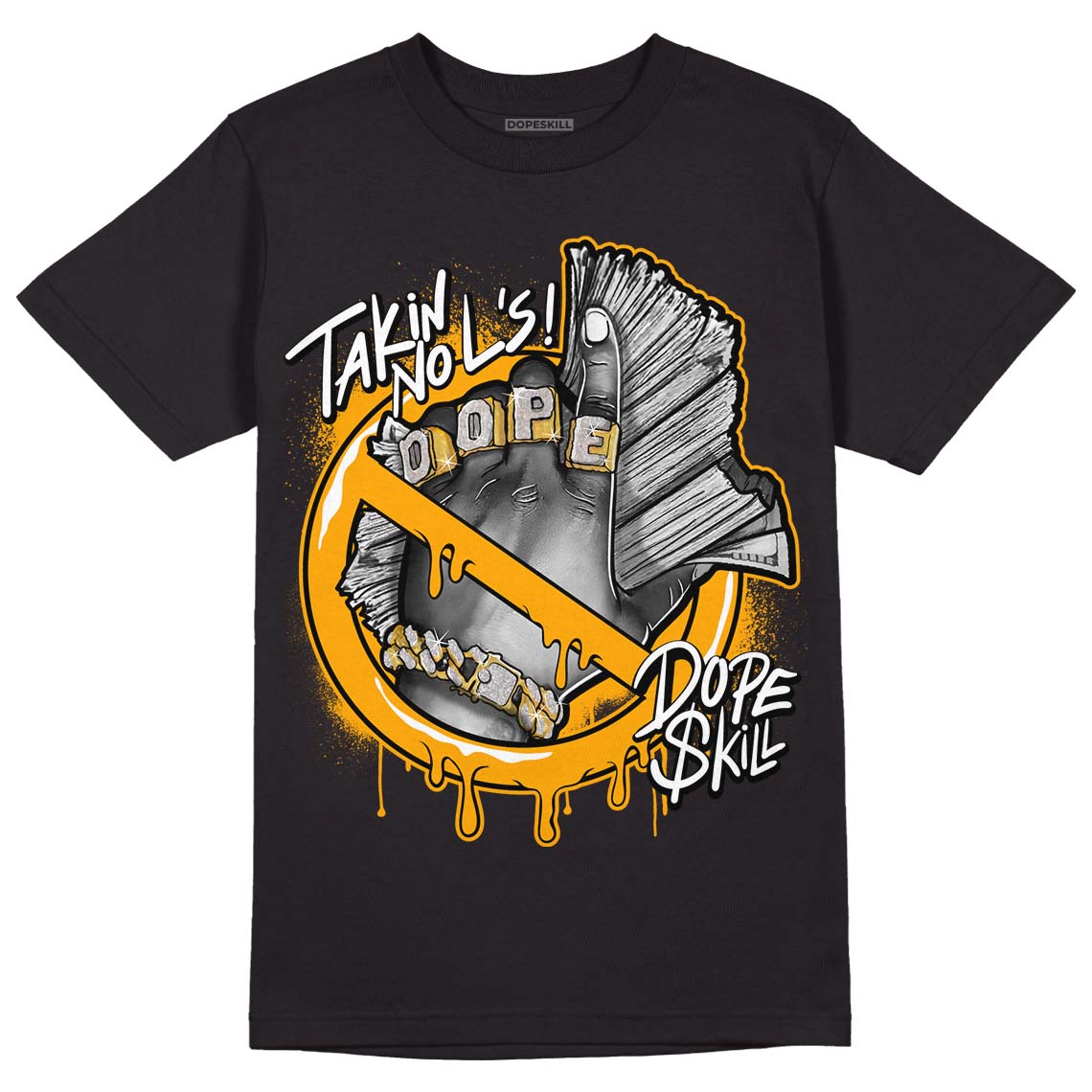 Black Taxi 12s DopeSkill T-Shirt Takin No L's Graphic