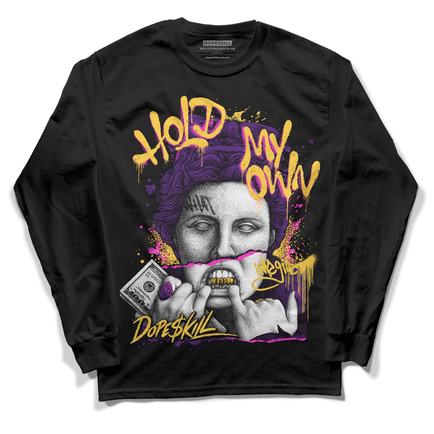 Field Purple 12s DopeSkill Long Sleeve T-Shirt Hold My Own Graphic