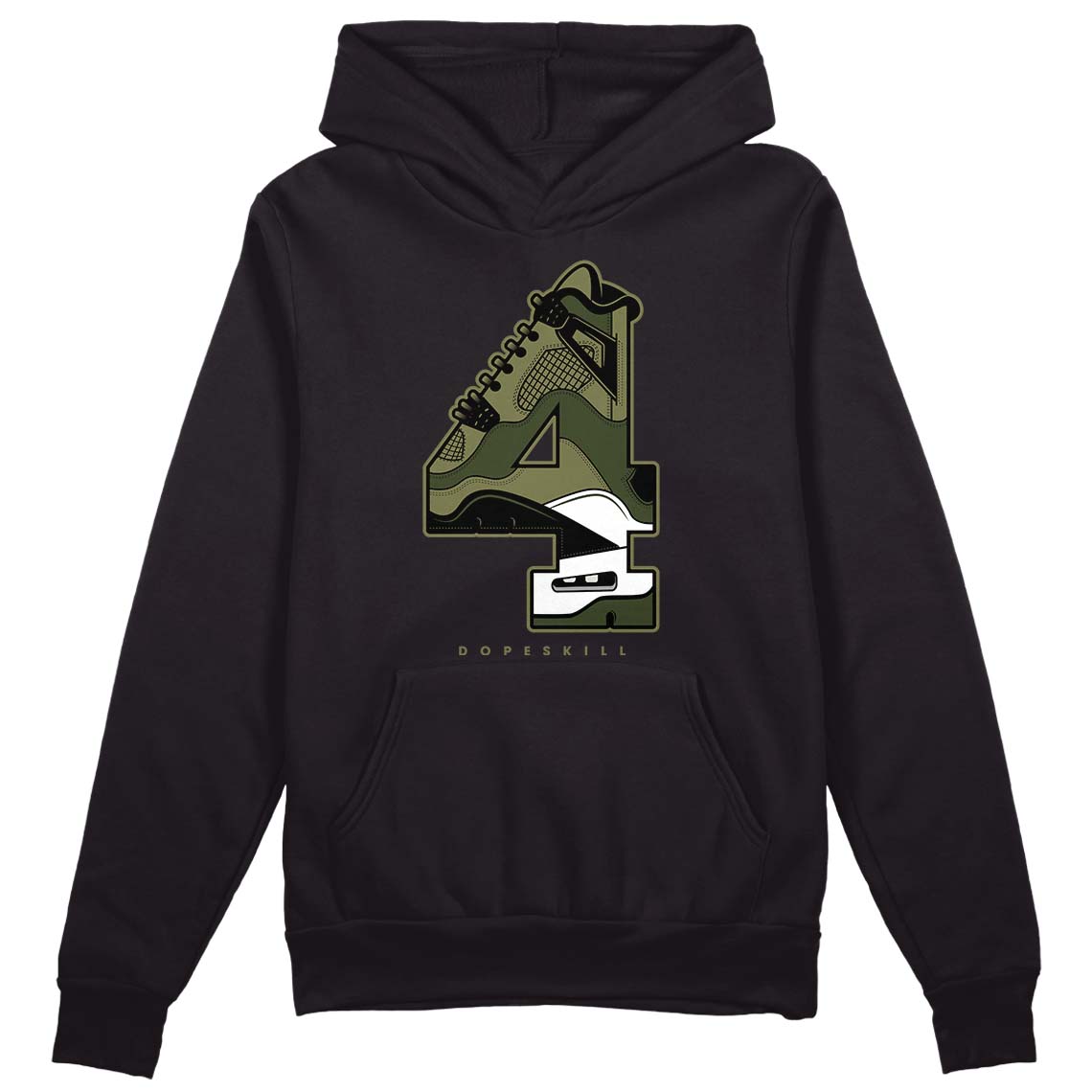 Craft Olive 4s DopeSkill Hoodie Sweatshirt No.4 Graphic
