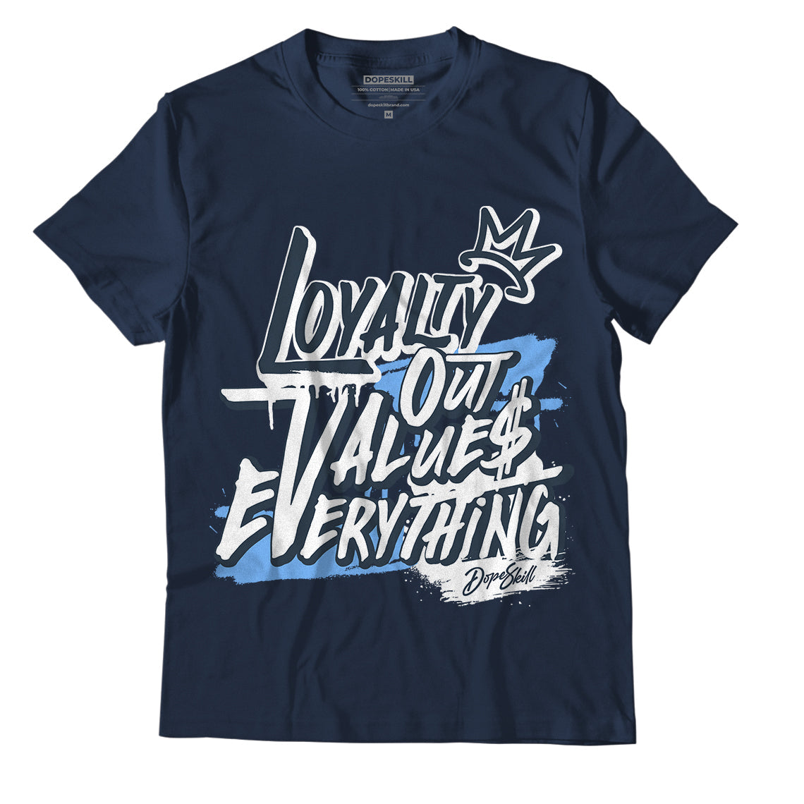 AJ 6 Midnight Navy DopeSkill T-shirt LOVE Graphic