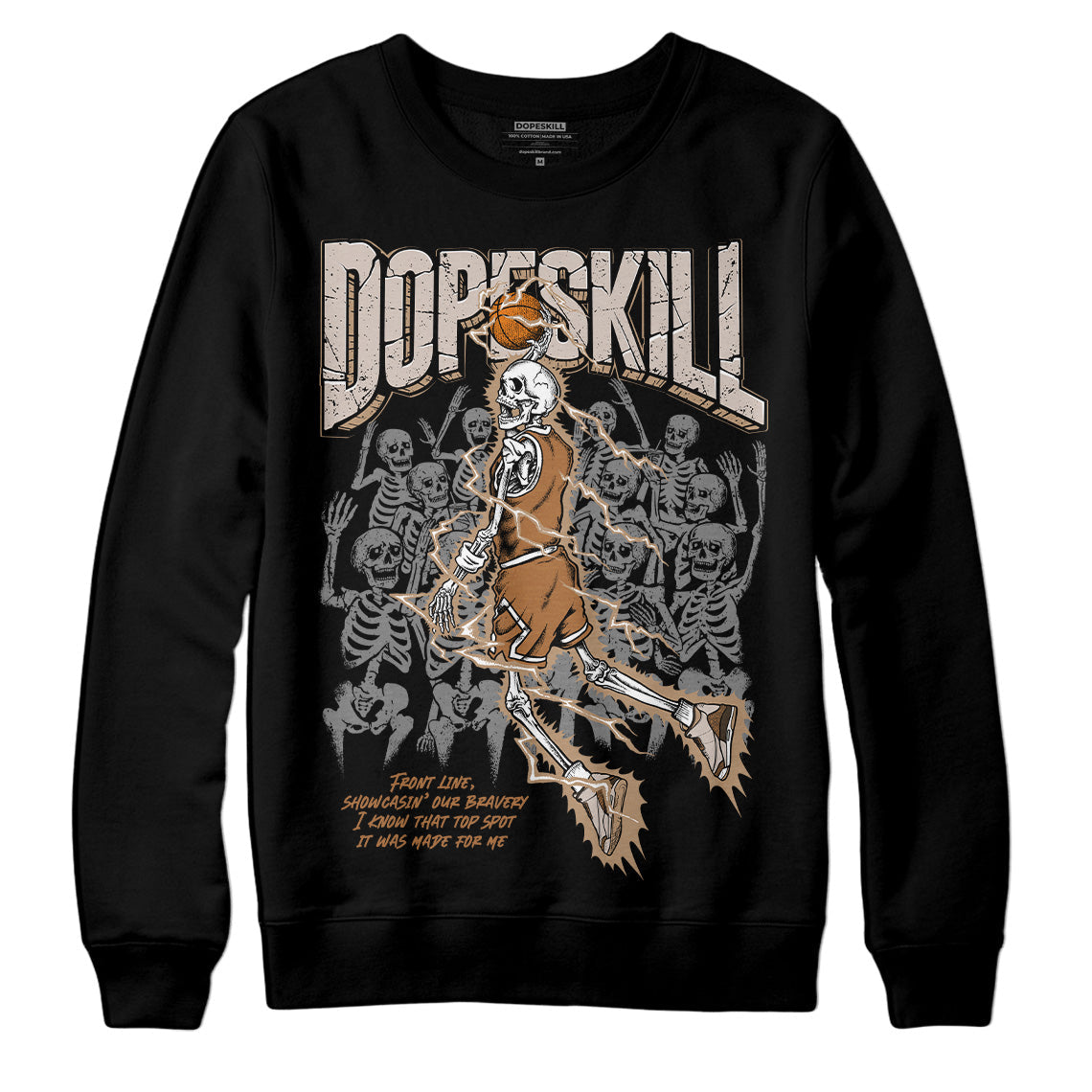 Palomino 3s DopeSkill Sweatshirt Thunder Dunk Graphic