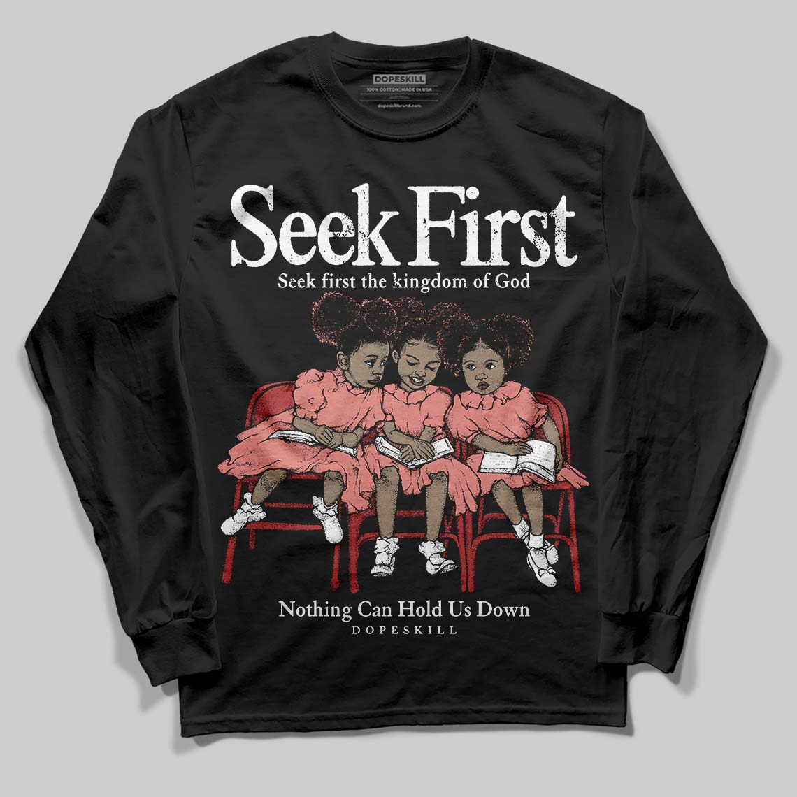 Dune Red 13s DopeSkill Long Sleeve T-Shirt New Seek First Graphic