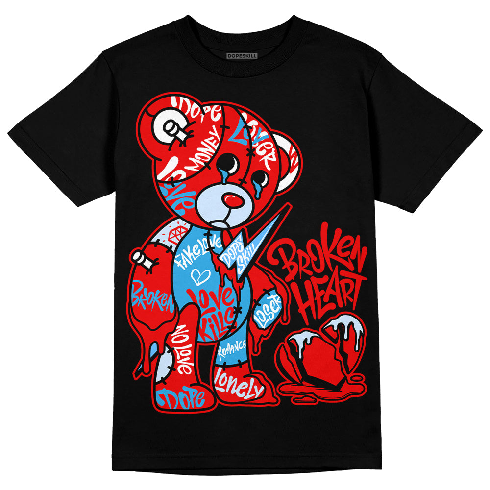 Cherry 11s DopeSkill T-Shirt Broken Heart Graphic