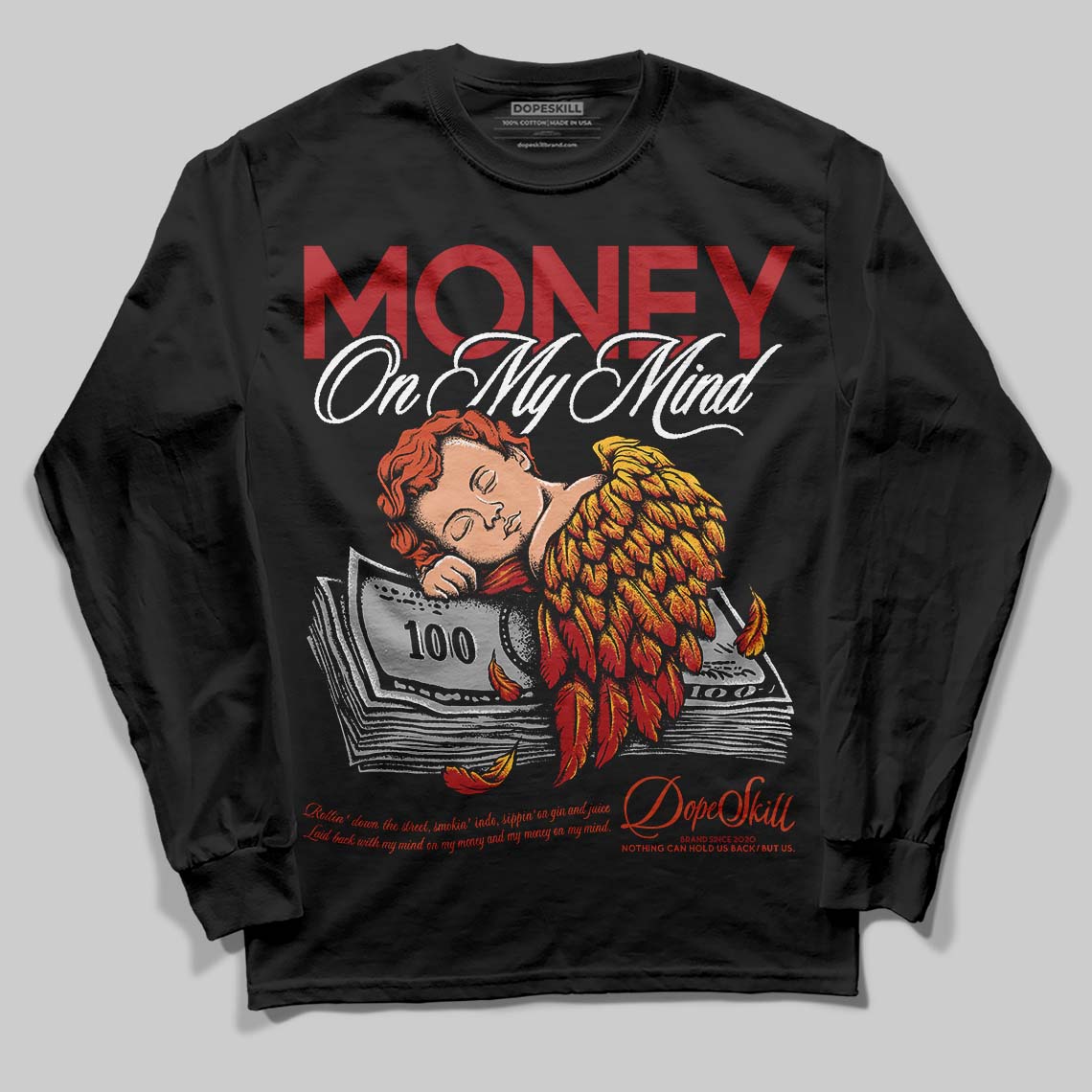 Brick By Brick 4s DopeSkill Long Sleeve T-Shirt MOMM Graphic