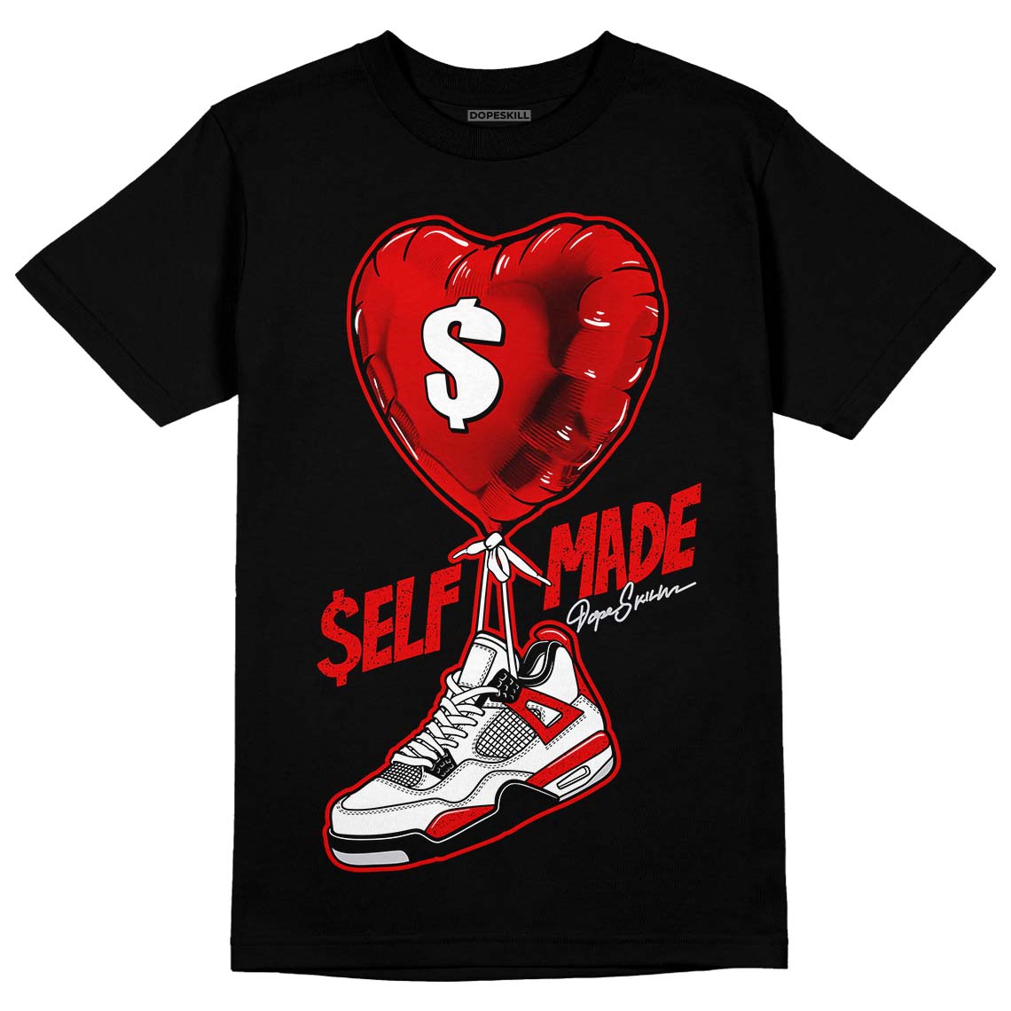 Red Cement 4S DopeSkill T-Shirt Self Made Graphic