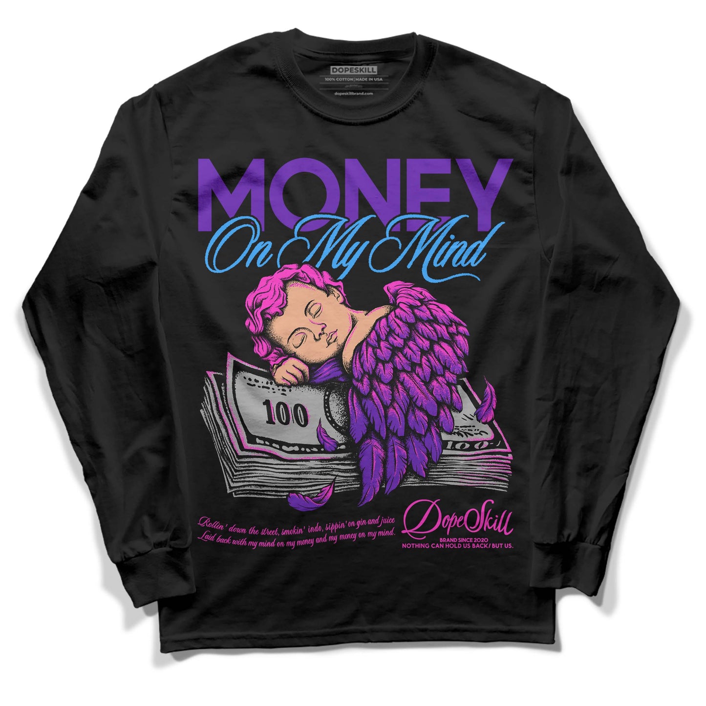 Court Purple 13s DopeSkill Long Sleeve T-Shirt MOMM Graphic