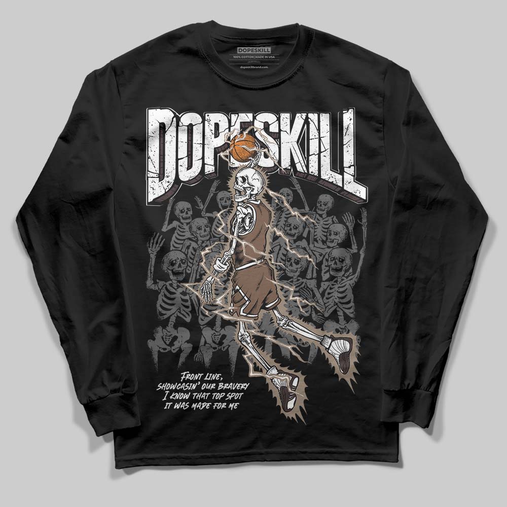 Baroque Brown 12s DopeSkill Long Sleeve T-Shirt Thunder Dunk Graphic