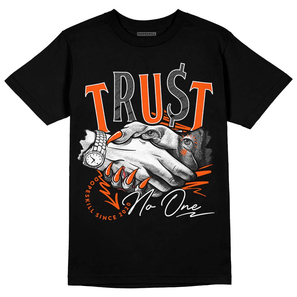 Orange Milk DopeSkill T-Shirt Trust No One Graphic