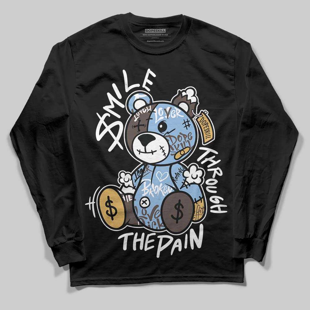 Handball Spezial Light Blue DopeSkill Long Sleeve T-Shirt Smile Through The Pain Graphic