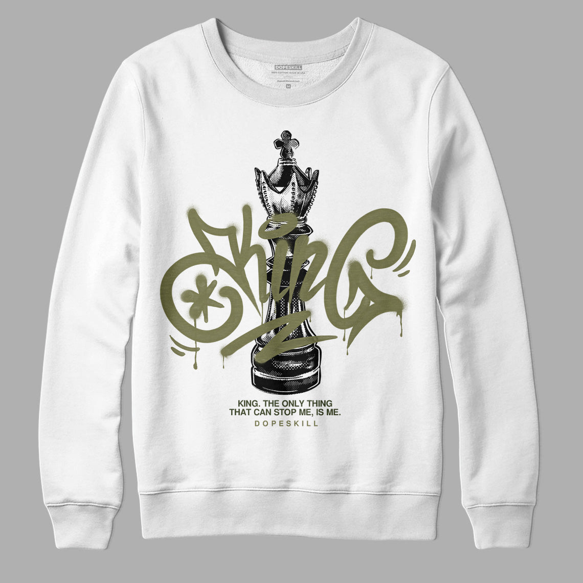 Craft Olive 4s DopeSkill Sweatshirt King Chess Graphic
