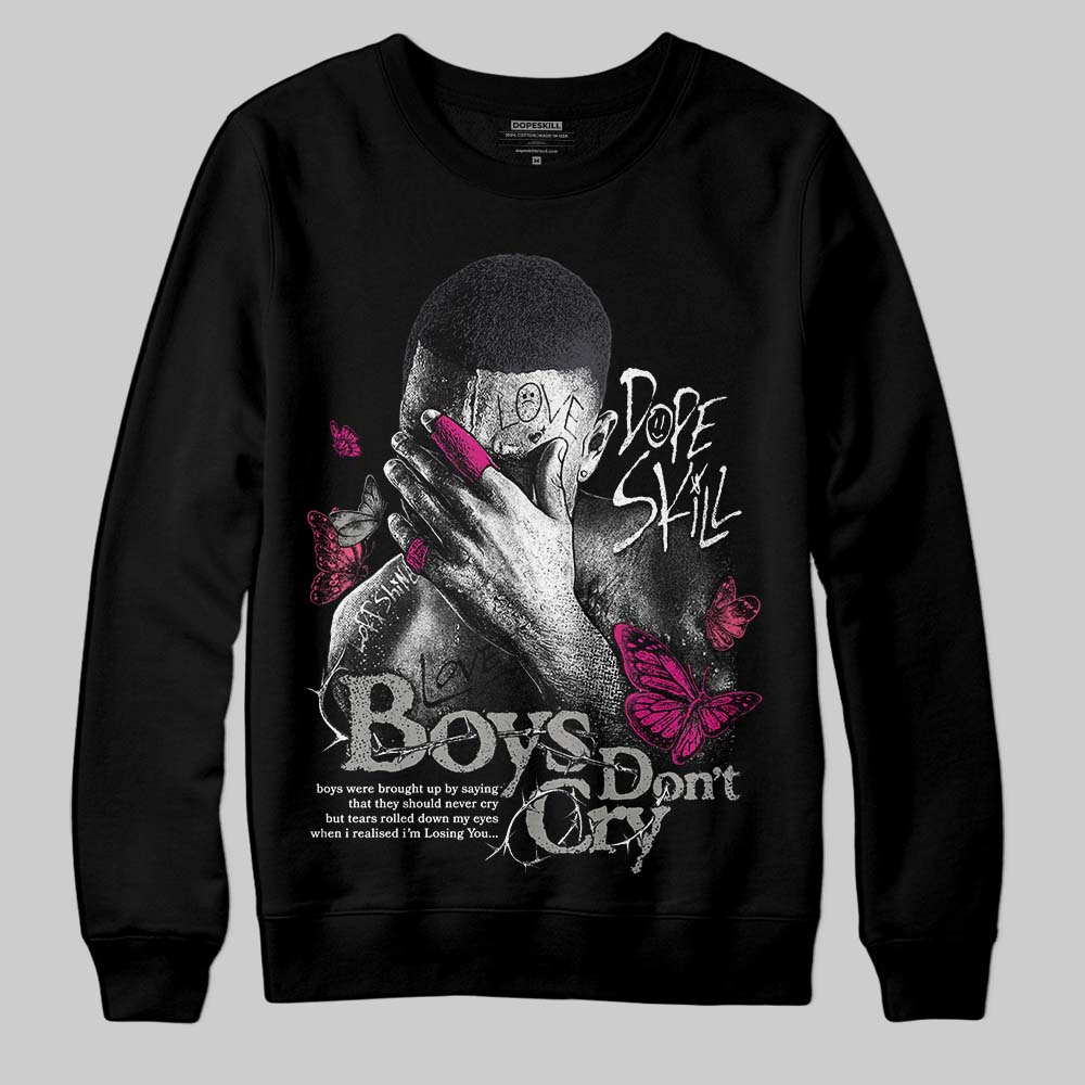 Black Cat 3s DopeSkill Sweatshirt Boys Don't Cry Graphic