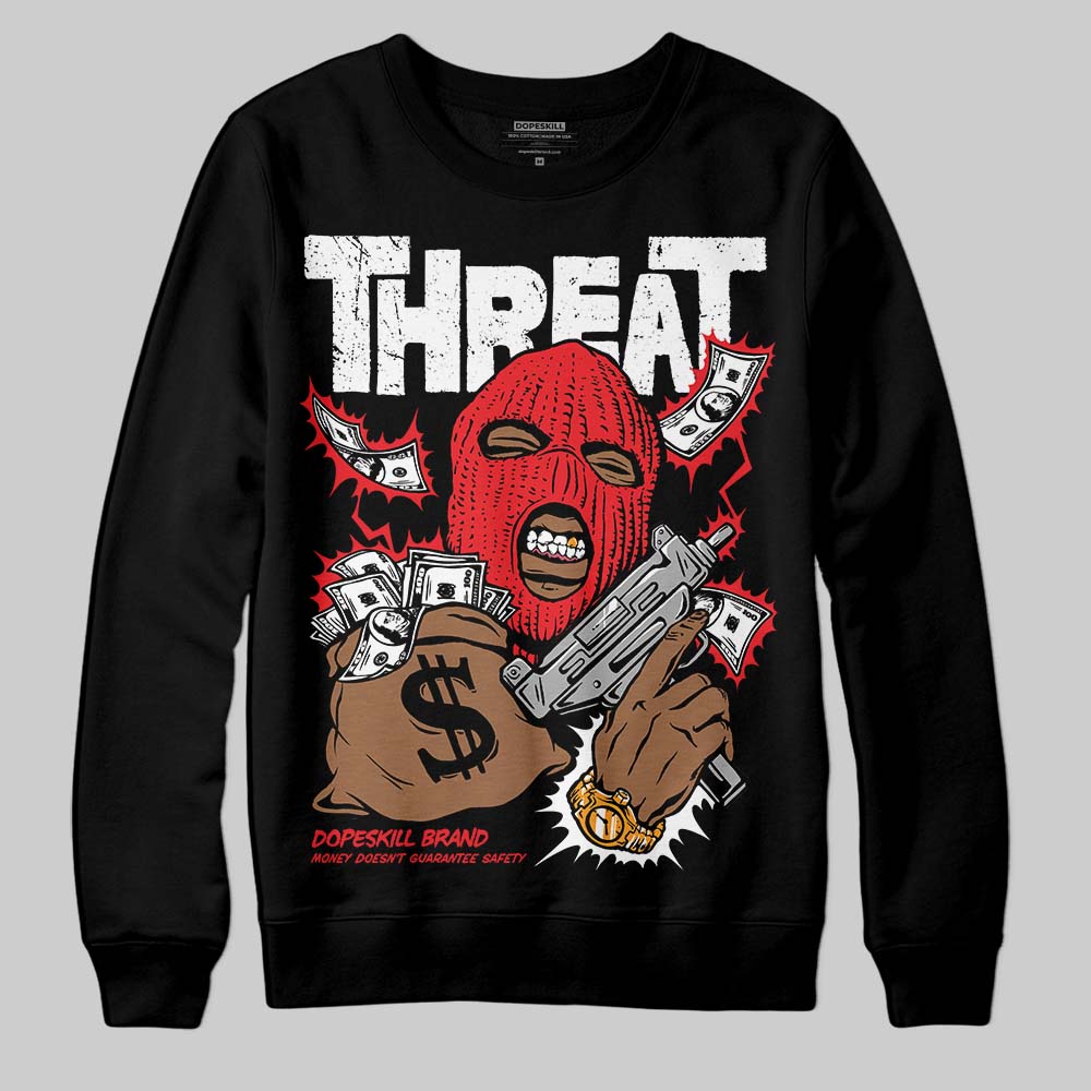 Cherry 11s DopeSkill Sweatshirt Under Threat Graphic