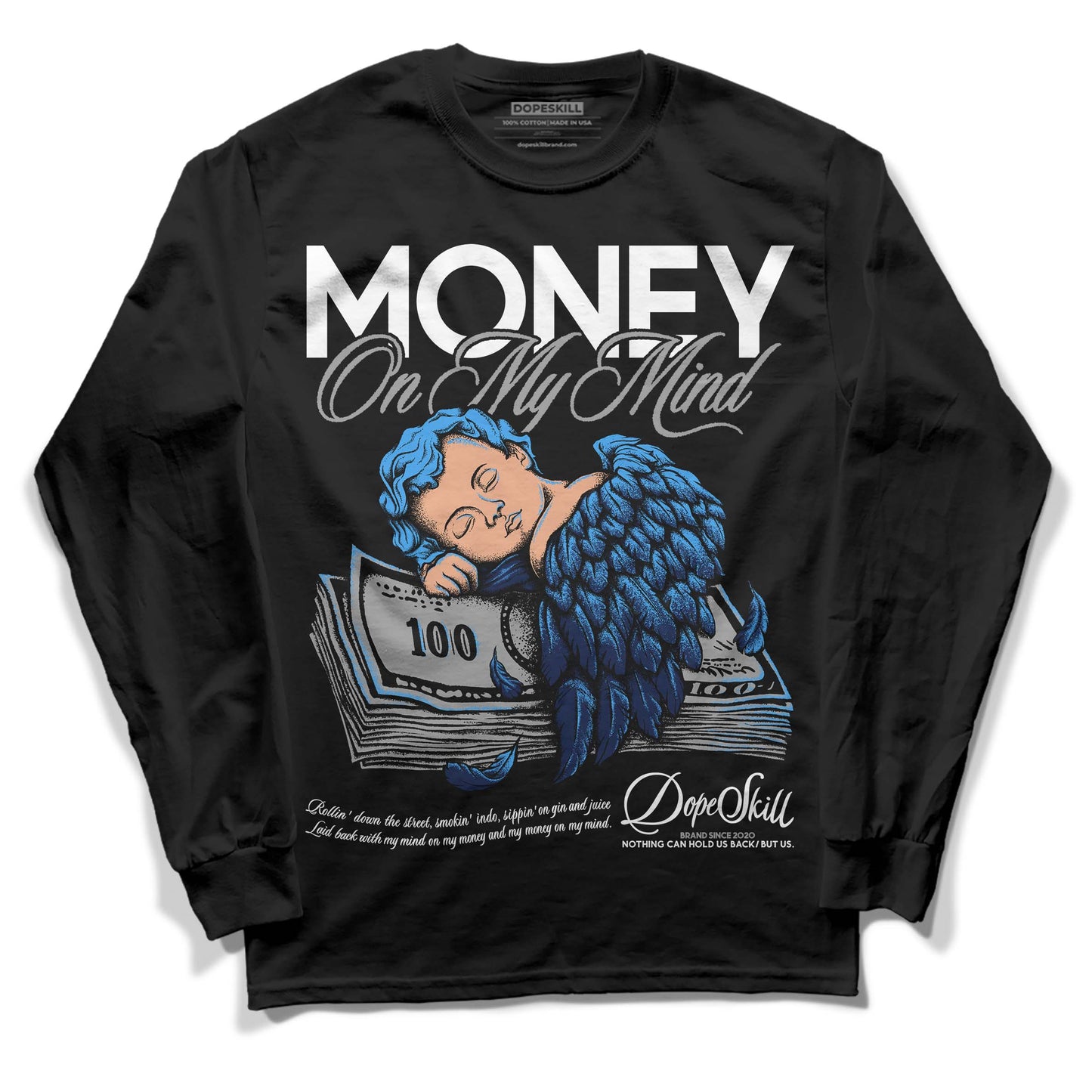Midnight Navy 3s DopeSkill Long Sleeve T-Shirt MOMM Graphic