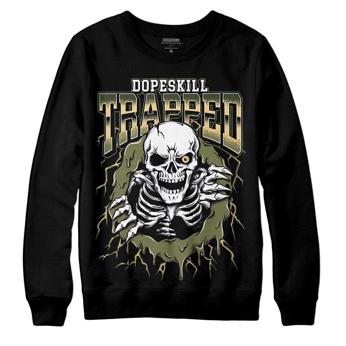 Craft Olive 4s DopeSkill Sweatshirt Trapped Halloween Graphic