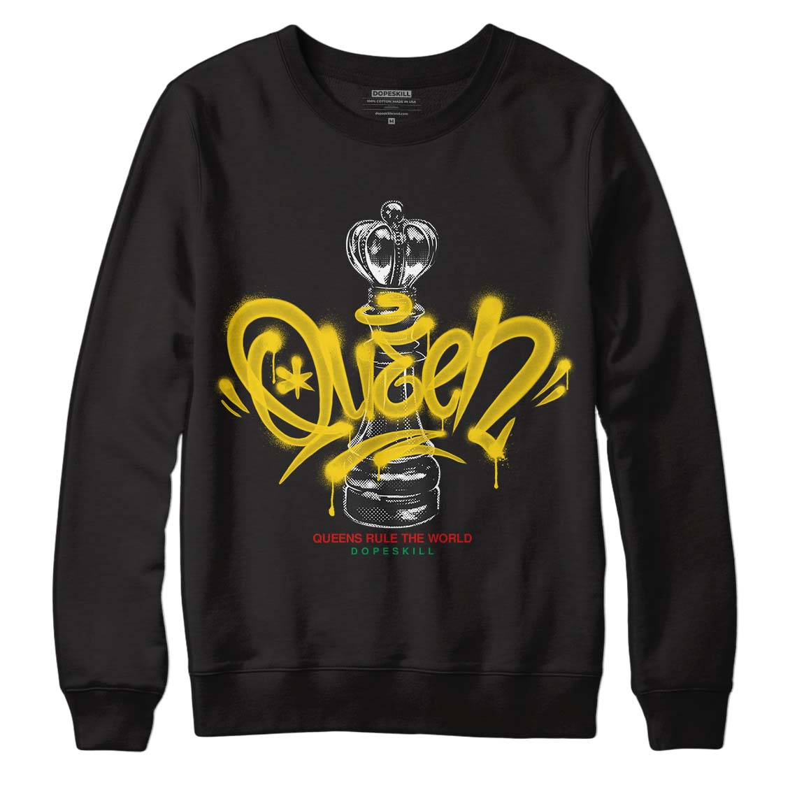 Black History Collection DopeSkill Sweatshirt Queen Chess Graphic