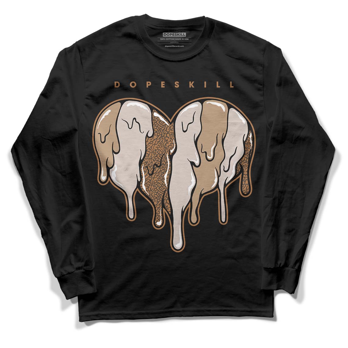 Palomino 3s DopeSkill Long Sleeve T-Shirt Slime Drip Heart Graphic