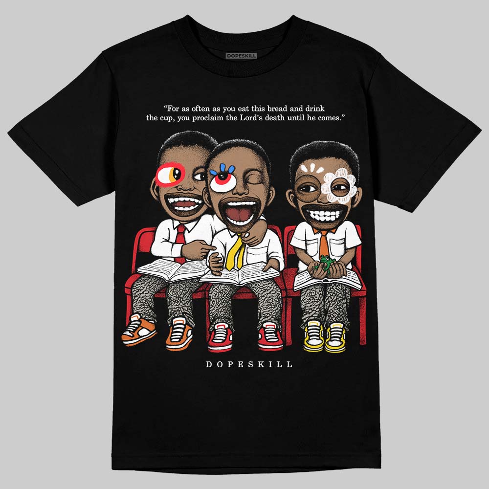 Fire Red 3s DopeSkill T-Shirt First Sunday Graphic