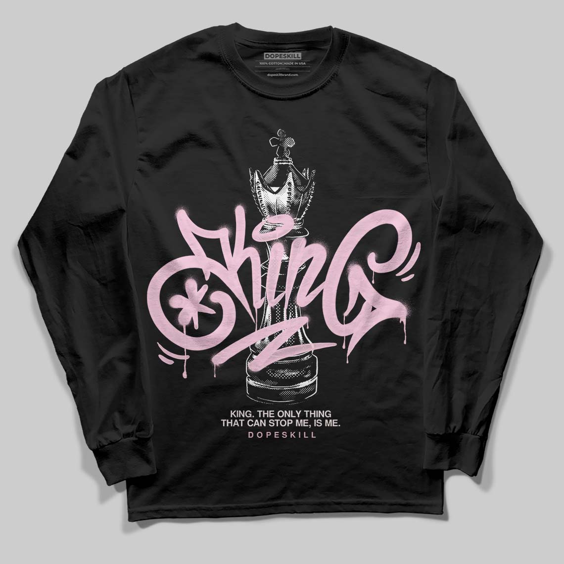Dunk Low Pink Foam DopeSkill Long Sleeve T-Shirt King Chess Graphic