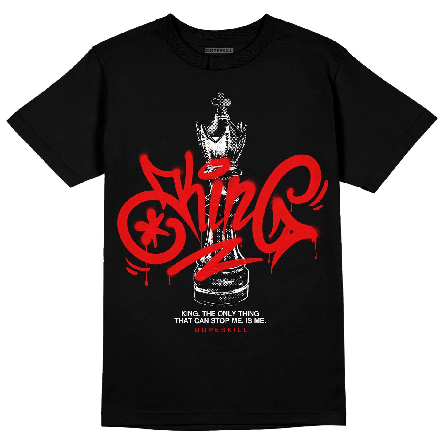 Cherry 12s DopeSkill T-Shirt King Chess Graphic