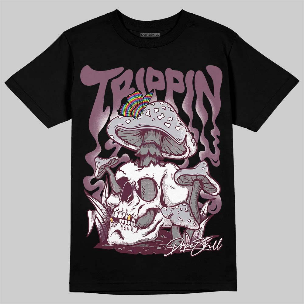 Burgundy 5s DopeSkill T-Shirt Trippin Graphic