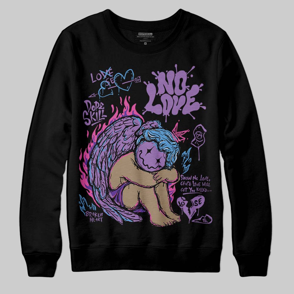 PURPLE Collection DopeSkill Sweatshirt No Love Graphic