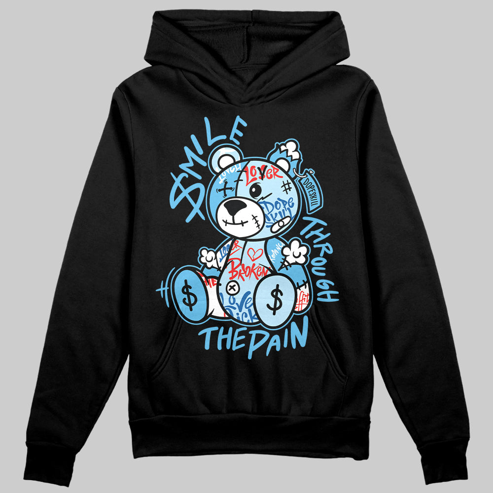 Legend Blue 11s DopeSkill Hoodie Sweatshirt Smile Through The Pain Graphic