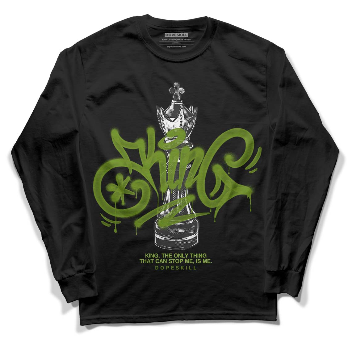 Dunk Low 'Chlorophyll' DopeSkill Long Sleeve T-Shirt King Chess Graphic