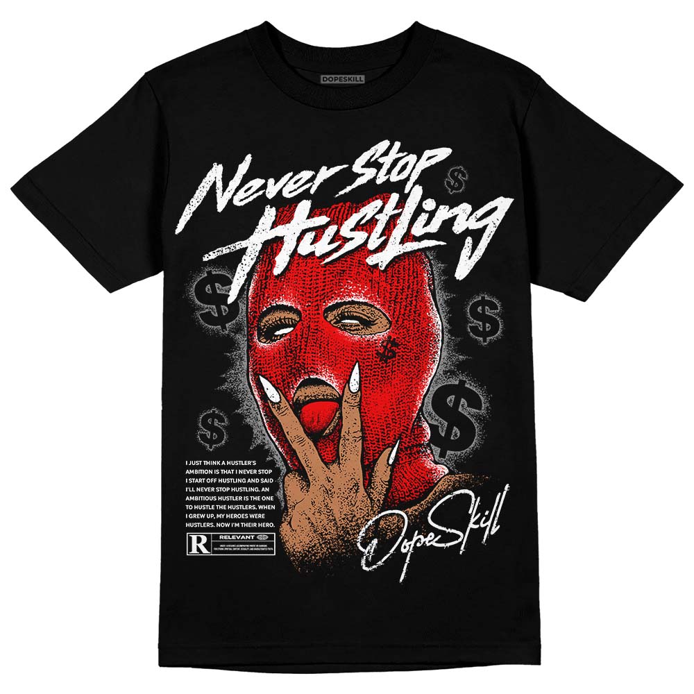 Dunk Panda White Black DopeSkill T-Shirt Never Stop Hustling Graphic