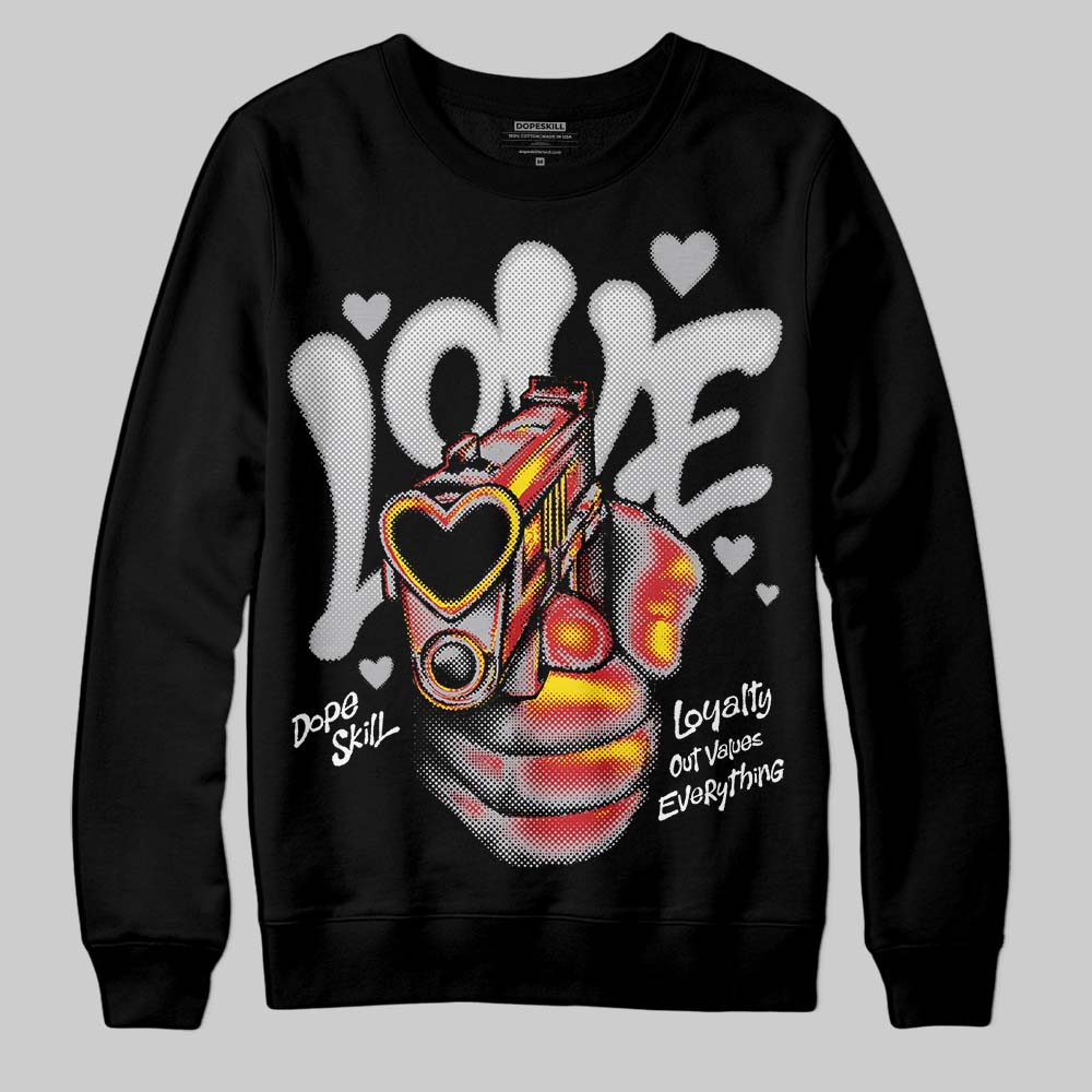 White Cement 4s DopeSkill Sweatshirt Love Shot Graphic