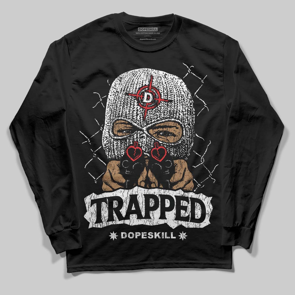 Dunk Panda White Black DopeSkill Long Sleeve T-Shirt New Trapped Graphic