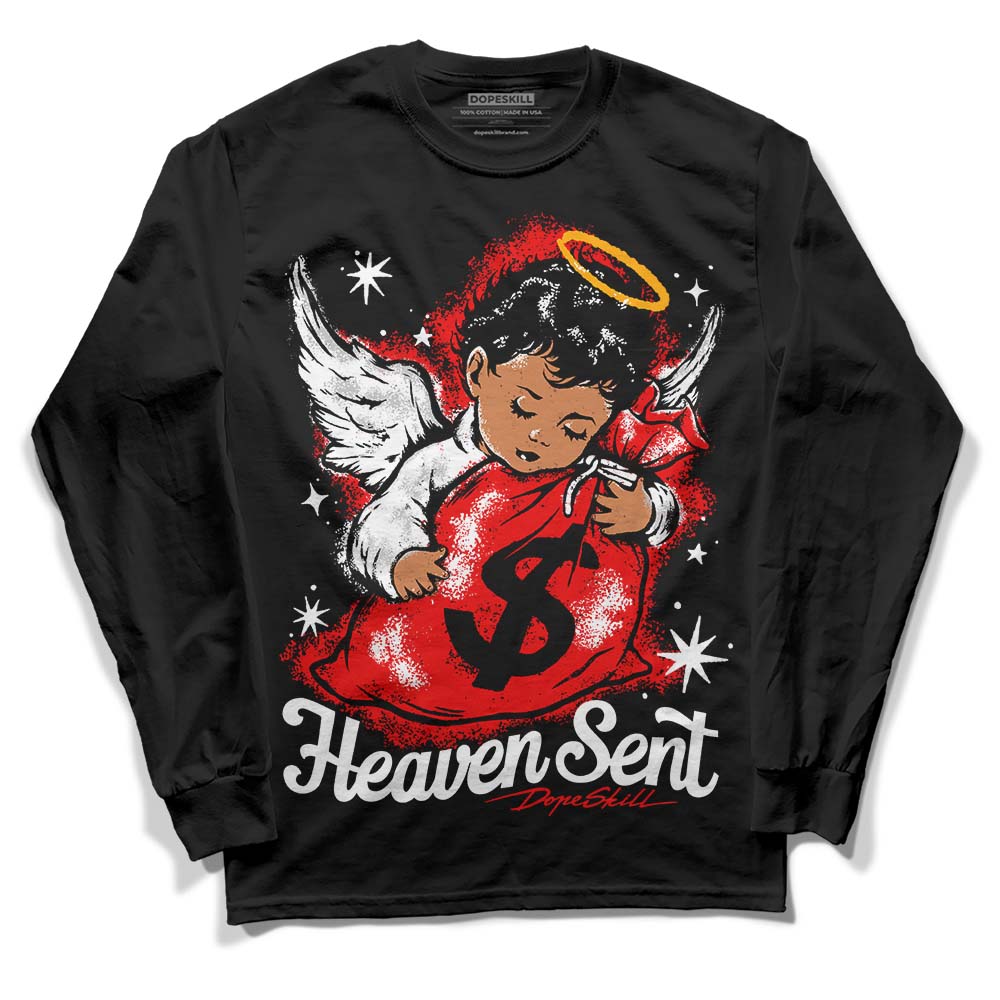 Cherry 12s DopeSkill Long Sleeve T-Shirt Heaven Sent Graphic