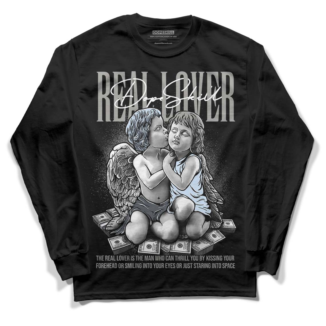 Cool Grey 6s DopeSkill Long Sleeve T-Shirt Real Lover Graphic
