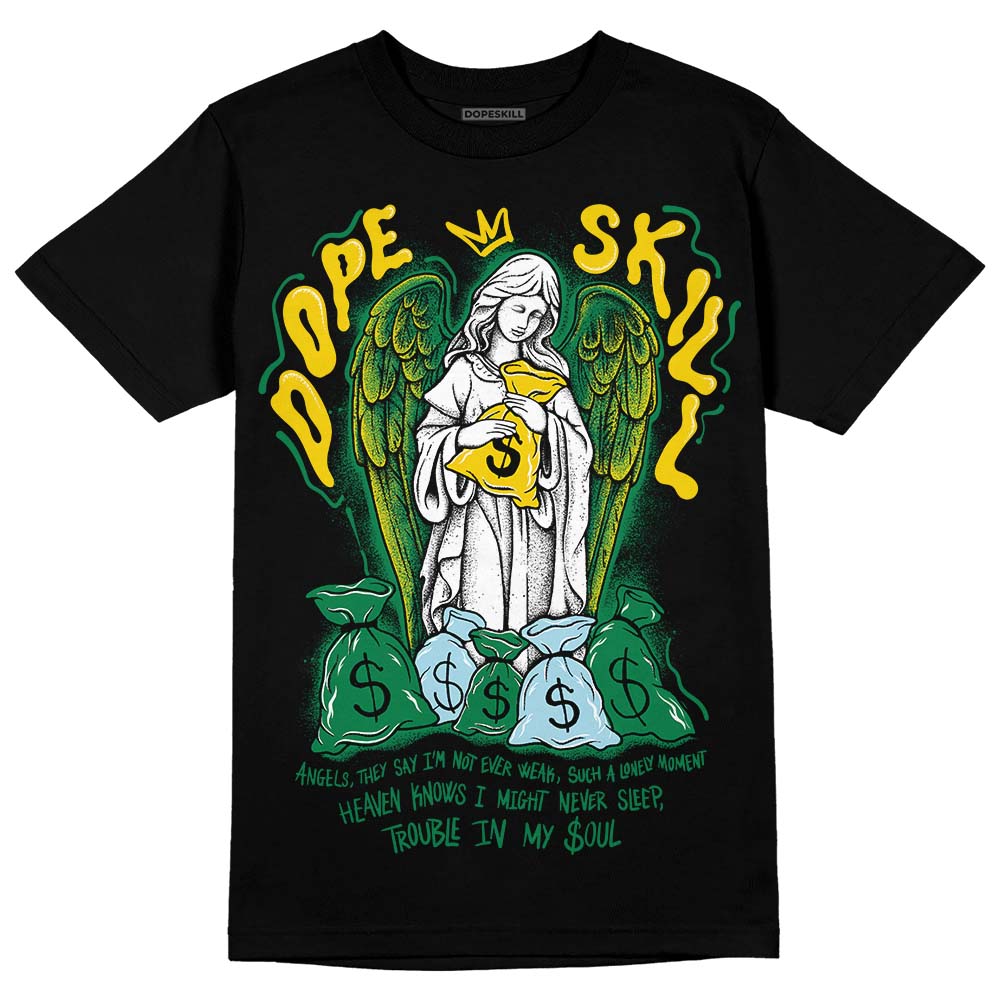 Lucky Green 5s DopeSkill T-Shirt Angels Graphic