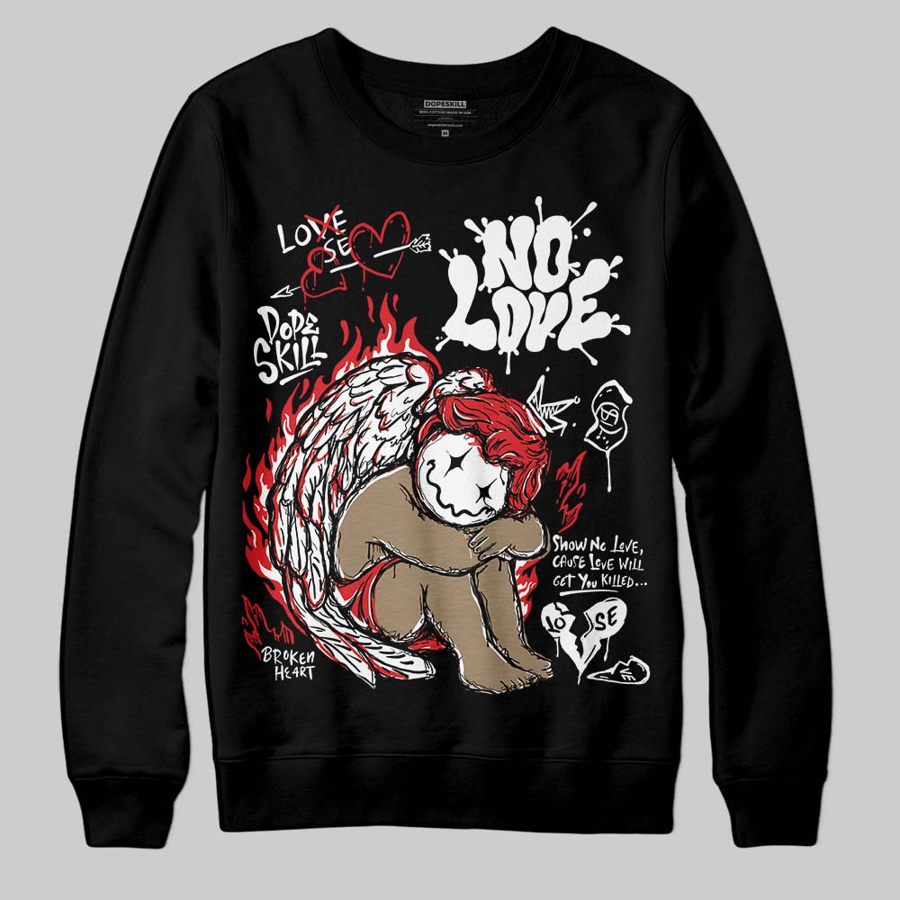 Dunk Panda White Black DopeSkill Sweatshirt No Love Graphic