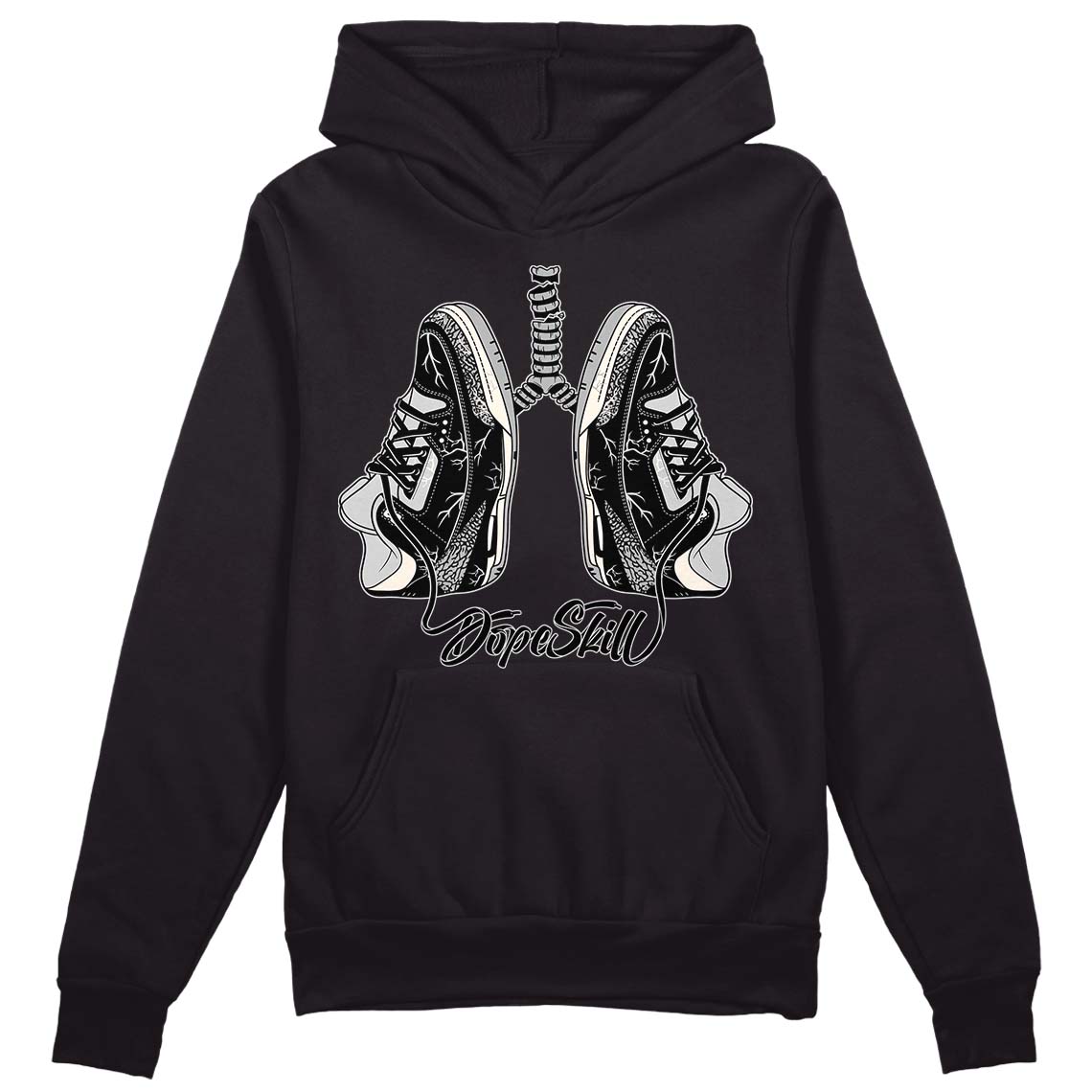 Off Noir 3s DopeSkill Hoodie Sweatshirt Breathe Graphic