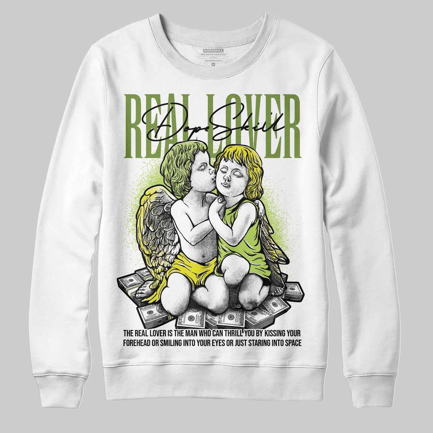 Bright Cactus 13s DopeSkill Sweatshirt Real Lover Graphic