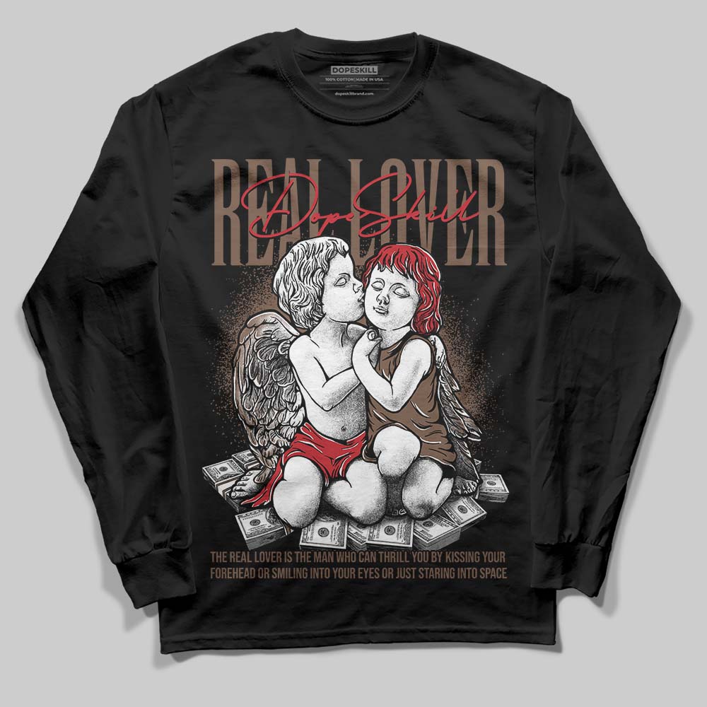 Olive 9s DopeSkill Long Sleeve T-Shirt Real Lover Graphic