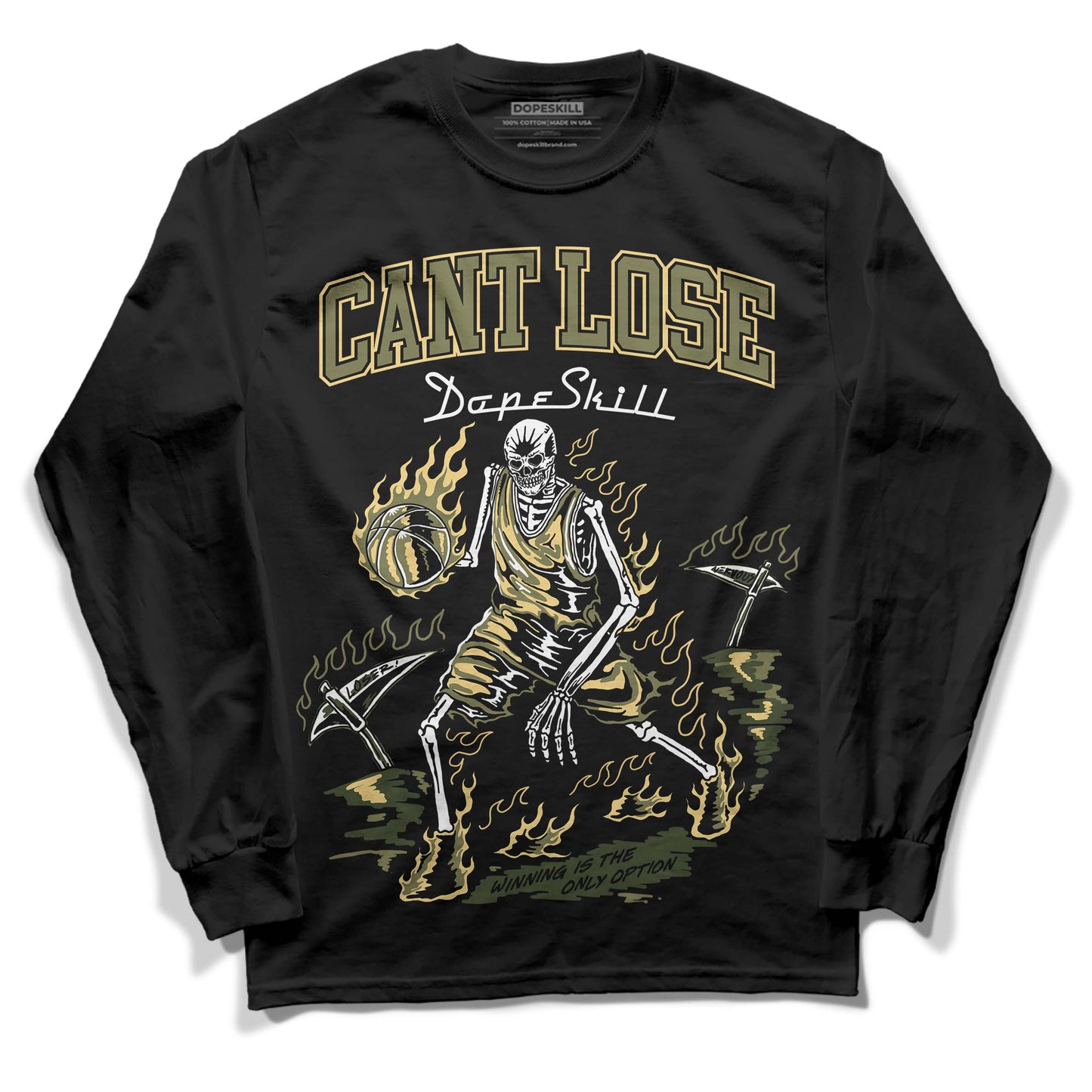 Craft Olive 4s DopeSkill Long Sleeve T-Shirt Cant Lose Graphic