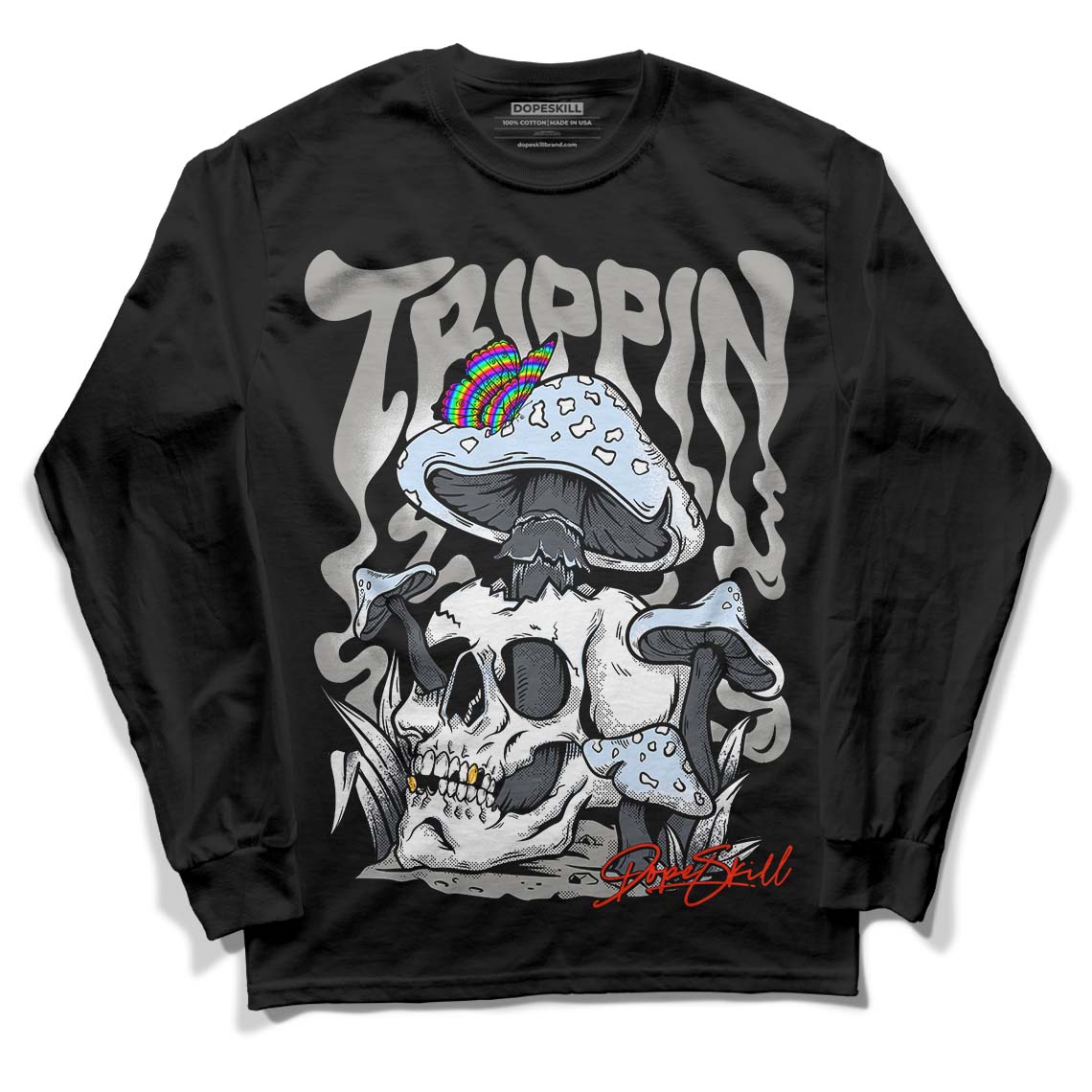 Cool Grey 11s DopeSkill Long Sleeve T-Shirt Trippin Graphic