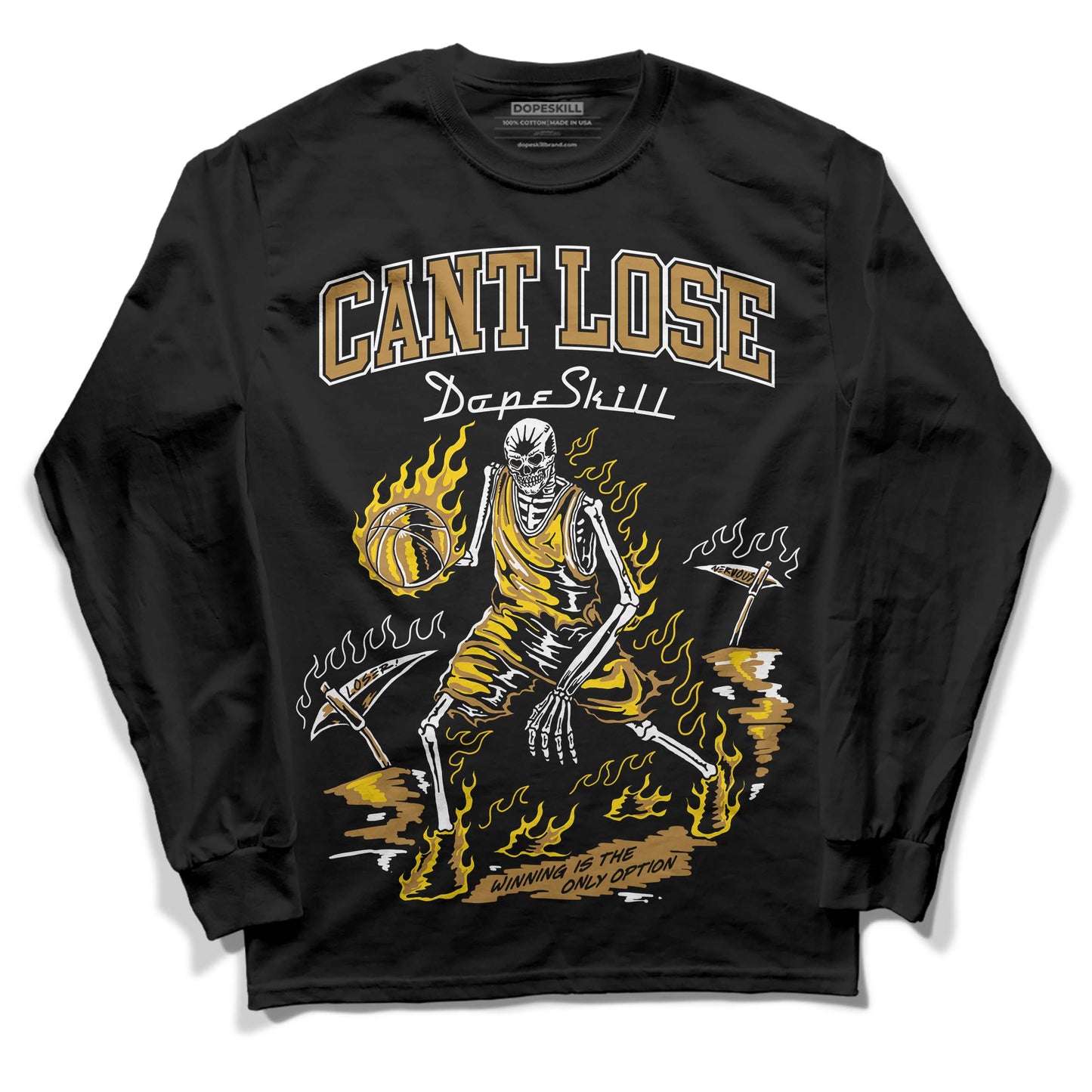 Wheat 13s DopeSkill Long Sleeve T-Shirt Cant Lose Graphic