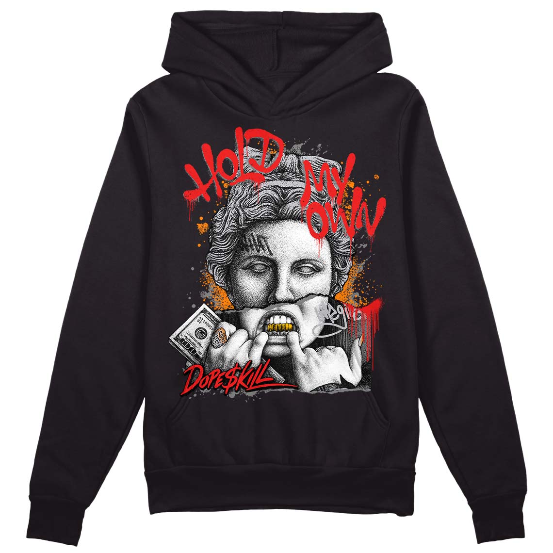 Grey Collection DopeSkill Hoodie Sweatshirt Hold My Own Graphic