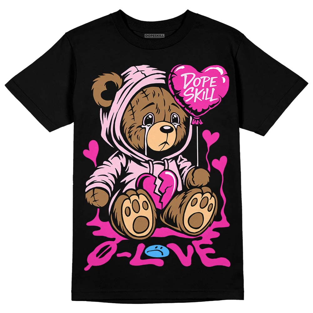 Triple Pink Dunk DopeSkill T-Shirt Broken Bear Graphic