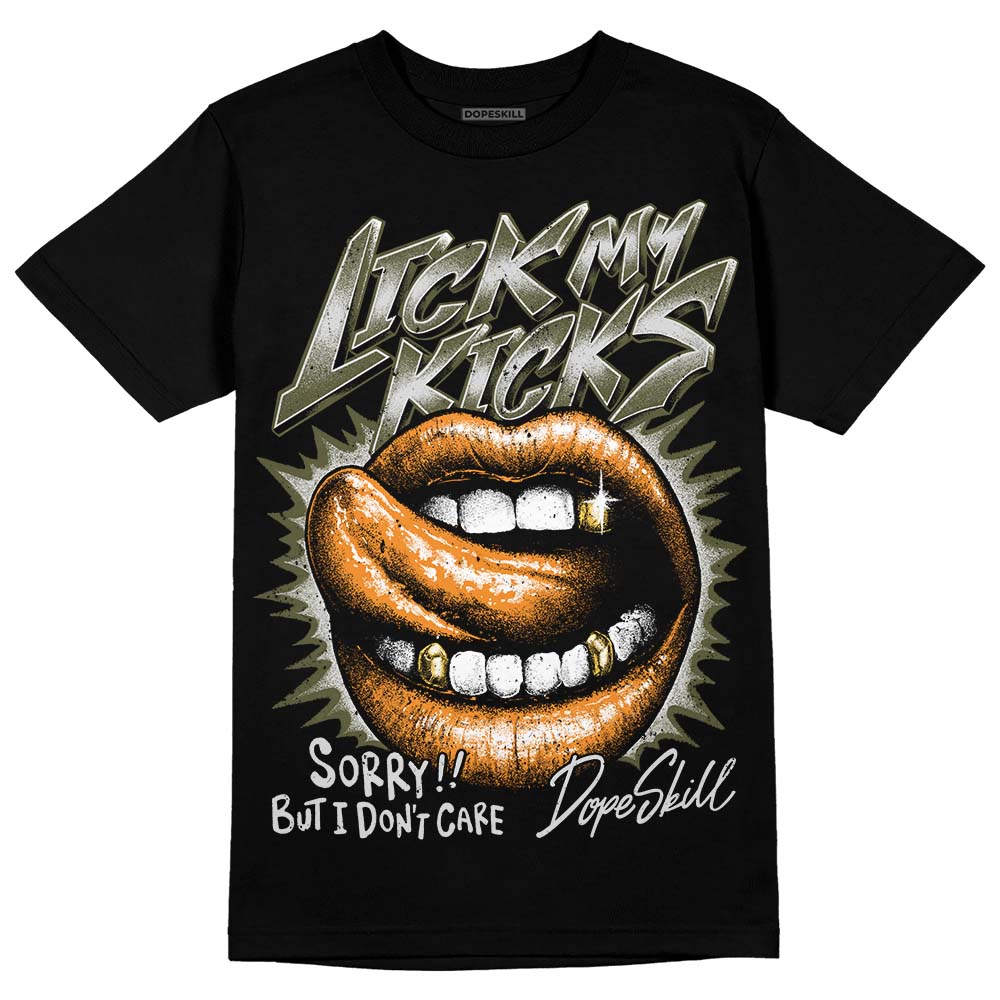 Olive 5s DopeSkill T-Shirt Lick My Kicks Graphic
