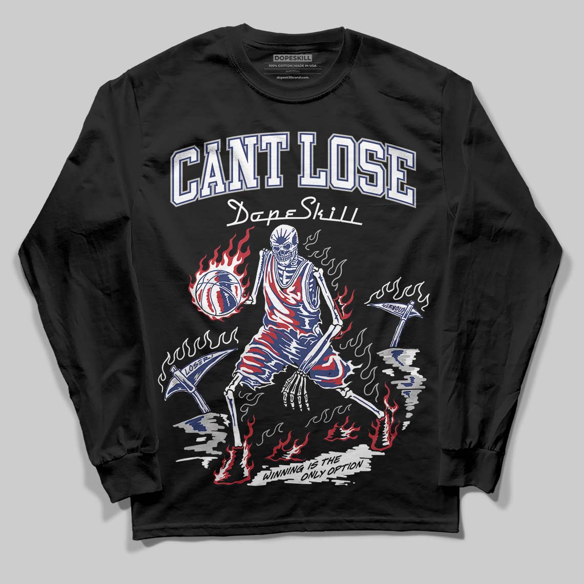 Rare Air Deep Royal Blue 1s DopeSkill Long Sleeve T-Shirt Cant Lose Graphic