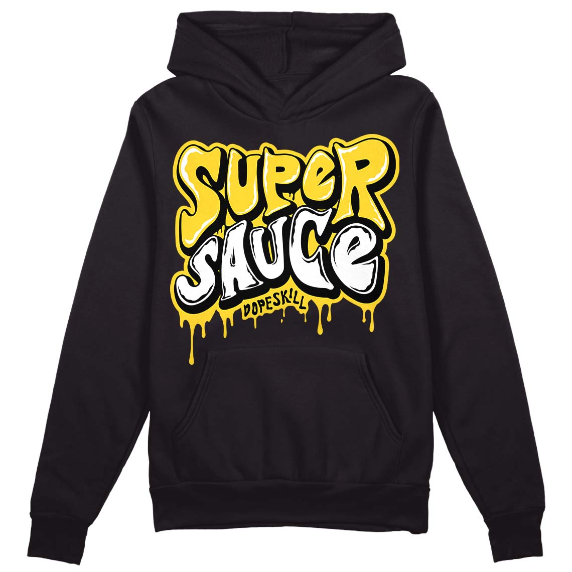 Black Tour Yellow AJ 4 Thunder DopeSkill Hoodie Sweatshirt Super Sauce Graphic